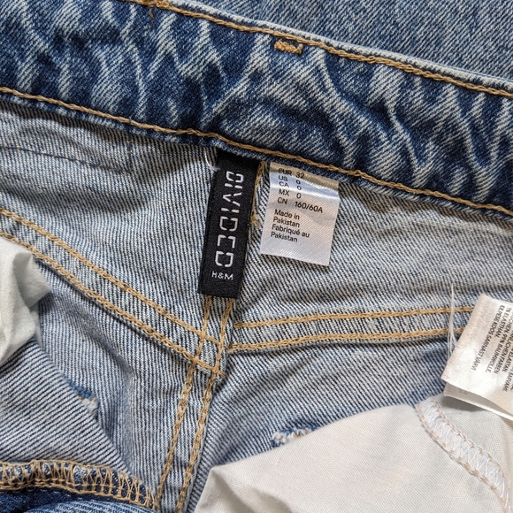 H&M Slim Straight High Ankle Jeans, Blue 0 - Picture 8 of 10